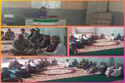 برگزاری کلاس آموزشی بیماریهای مشترک انسان و دام در رحمت آباد ( شهرستان ریگان )