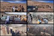 برگزاری رزمایش واکسیناسیون و سمپاشی دامهای مناطق ارتفاعات صعب‌العبور شهرستان گنبکی 