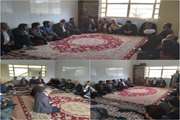 در آستانه ایام الله دهه مبارک فجر جلسه هم اندیشی و پرسش و پاسخ مسئولین ادارات در بخش روداب شهرستان نرماشیر برگزار شد