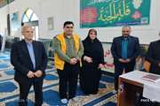استقرار میز ارتباطات مردمی اداره دامپزشکی شهرستان نرماشیر در مصلای نماز جمعه 