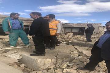 گزارش تصویری: بازدید مدیر کل دامپزشکی استان کرمان از مناطق زلزله زده شهرستان کوهبنان