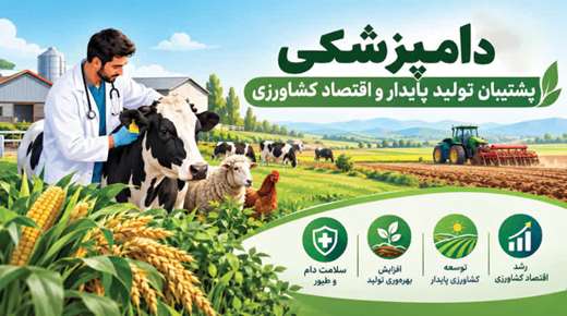 اینفوگرافی: دامپزشکی پشتیبان تولید پایدارو اقتصاد کشاورزی 
