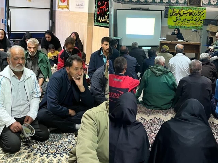 برگزاری کلاس آموزشی آشنایی با بیماری تب برفکی در شهرستان رابر