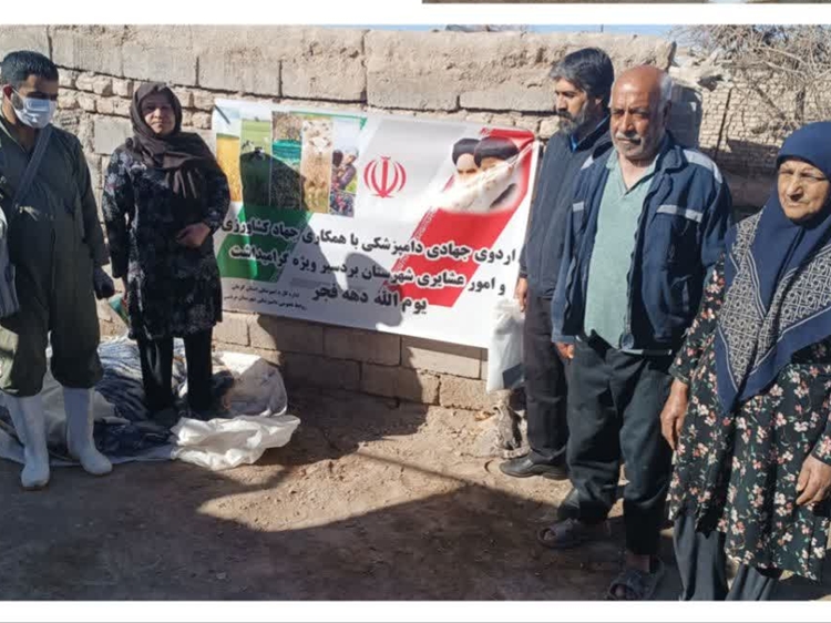 اجرای اردوی جهادی دامپزشکی شهرستان بردسیر در راستای خدمات‌رسانی به دامداران و پیشگیری از بیماری‌های دامی